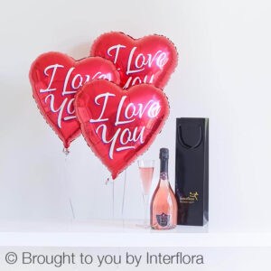 Sparkling Rosé & Love Balloons