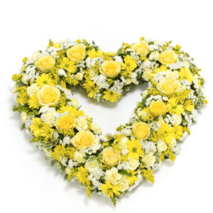 Open Heart Yellow & White
