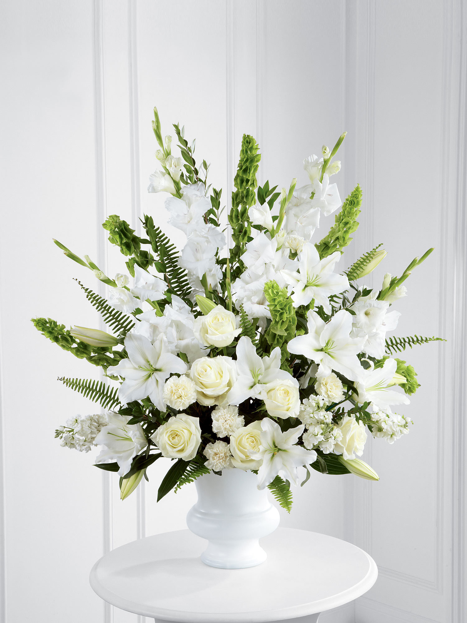 White and Green Service Arrangement-0