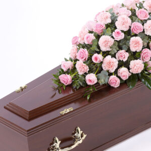 Rose and Carnation Casket Spray Pink