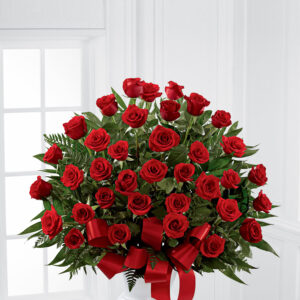 Red Rose Service Arrangement