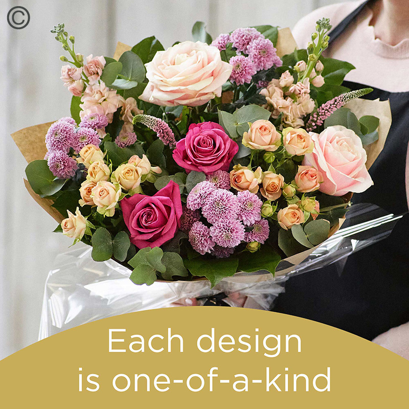 Hand-tied bouquet made with the finest flowers-0
